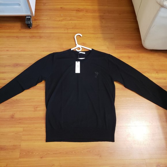 Versace Collection BK Logo Crewneck Wool Sweater - Picture 2 of 6